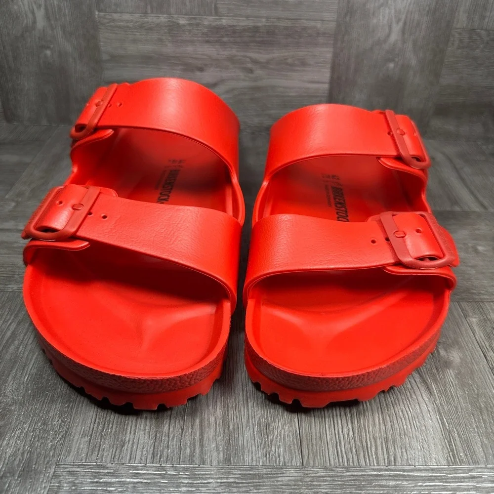 Birkenstock Arizona EVA Men 10 Red Waterproof Lightweight Slide Sandals NEW